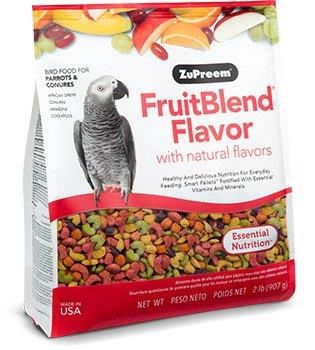 ZuPreem FruitBlend with Natural Fruit Flavors Parrot &amp; Conure Bird Food