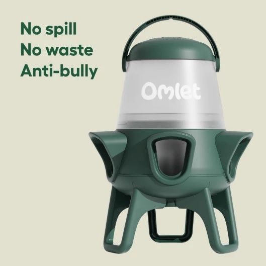 Omlet No Waste Chicken Feeder, 12 lb of feed