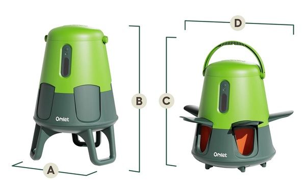 Omlet No Waste Smart Chicken Feeder