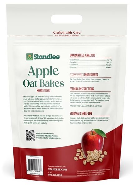 Standlee Apple and Oat Horse Treats, 5 lb bag