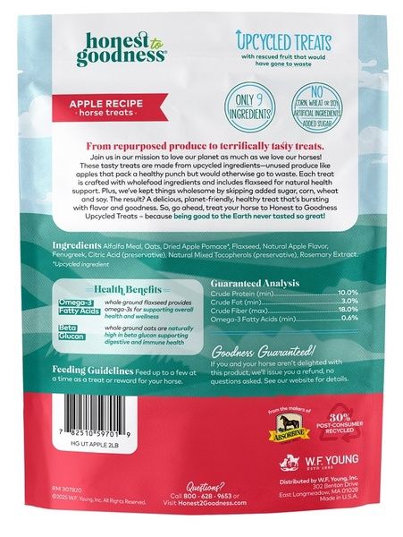 Honest to Goodness Upcycled Horse Treats Apple, 2lb bag