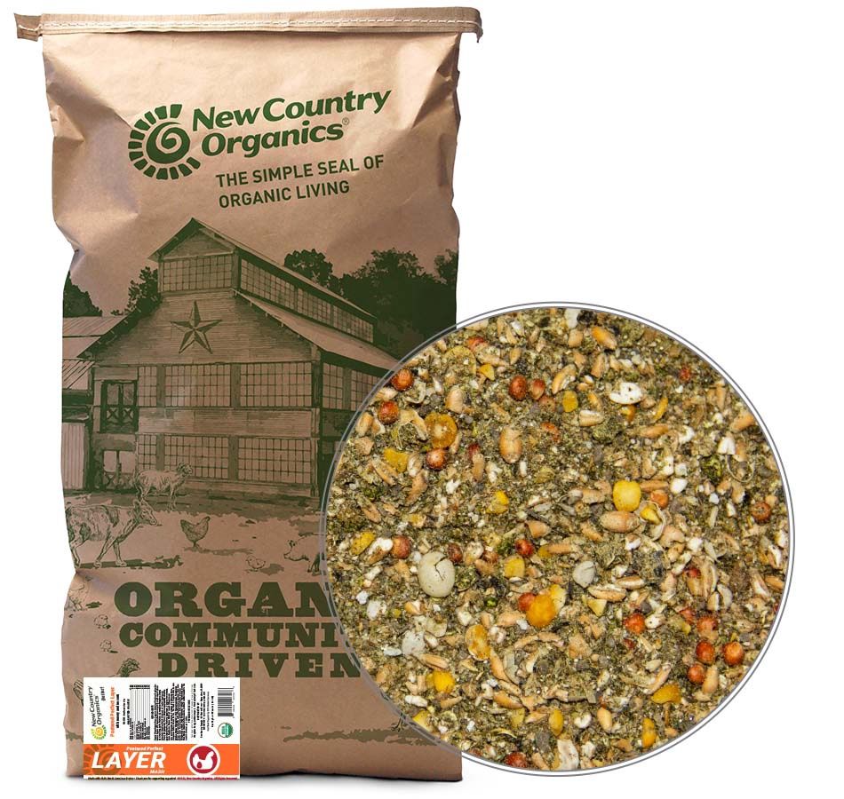 New Country Organic Pastured Perfect Layer Feed- Soy Free, Corn Free, 40lbs