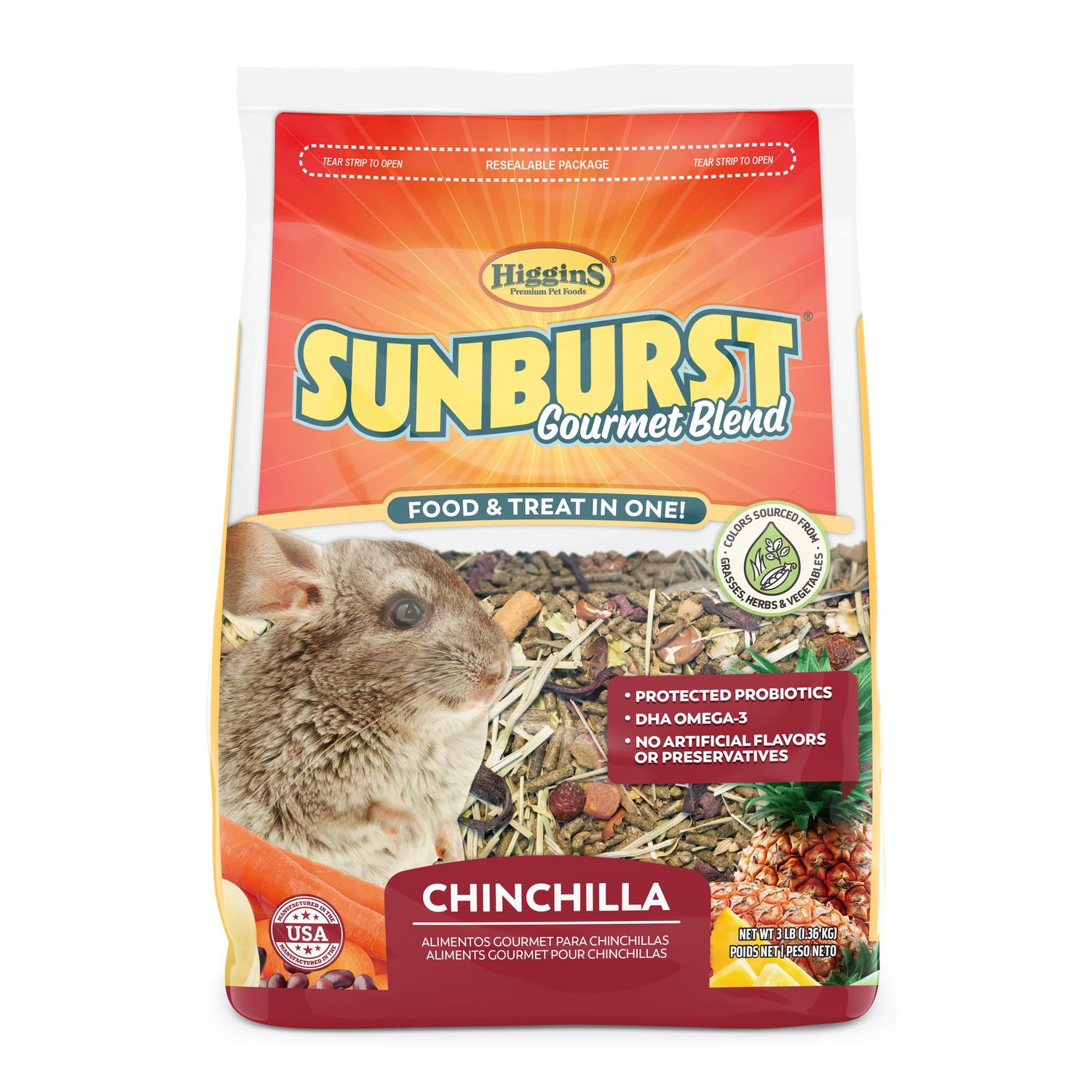 Higgins Sunburst Chinchilla, Size: 3 lb bag