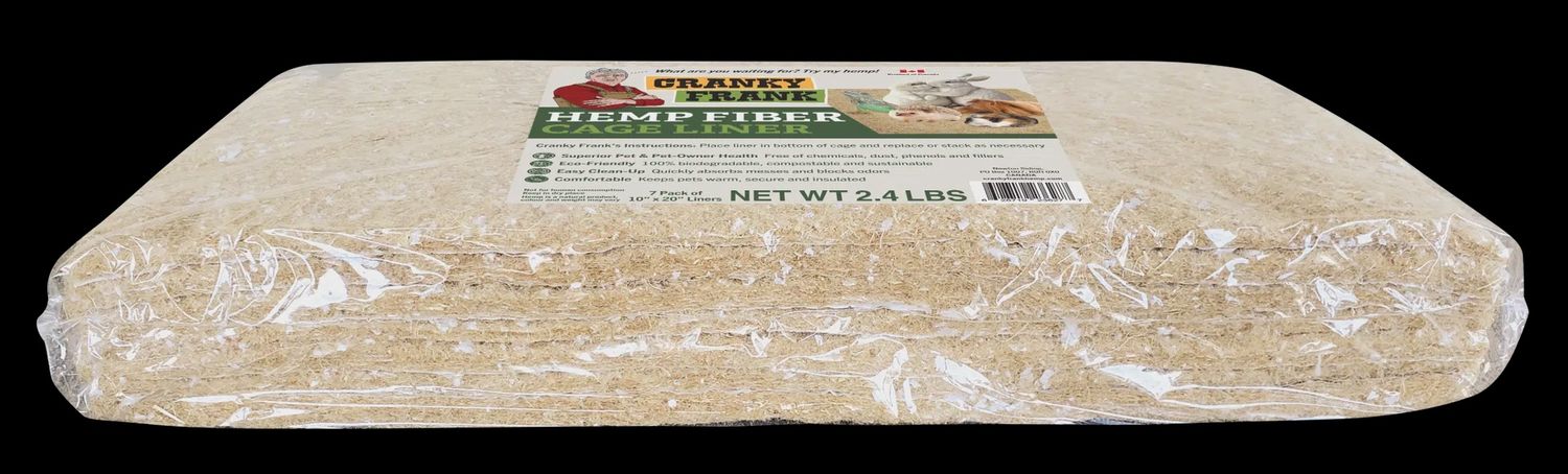Cranky Frank Hemp Hemp Cage Liner 10 in. x 20 in., 7 pk.