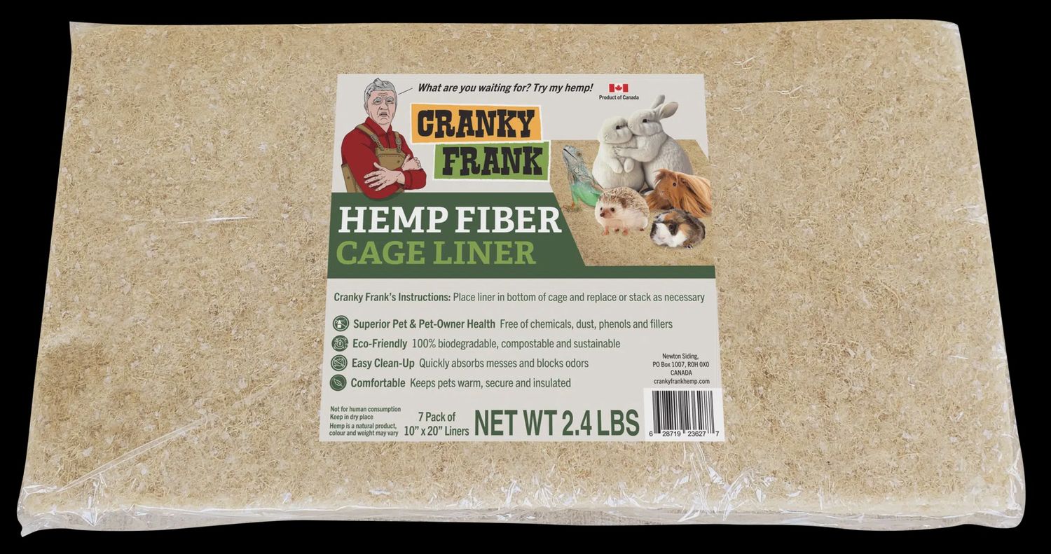 Cranky Frank Hemp Hemp Cage Liner 10 in. x 20 in., 7 pk.
