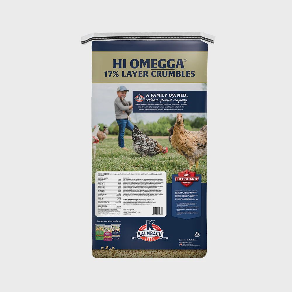Kalmbach Hi Omega Crumble, 50 lb bag
