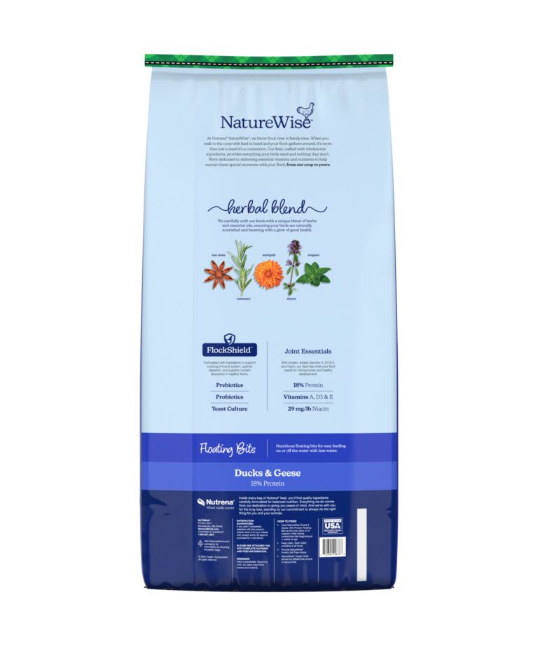 Naturewise Duck &amp; Geese 18% Floating Bits, 30 lb bag