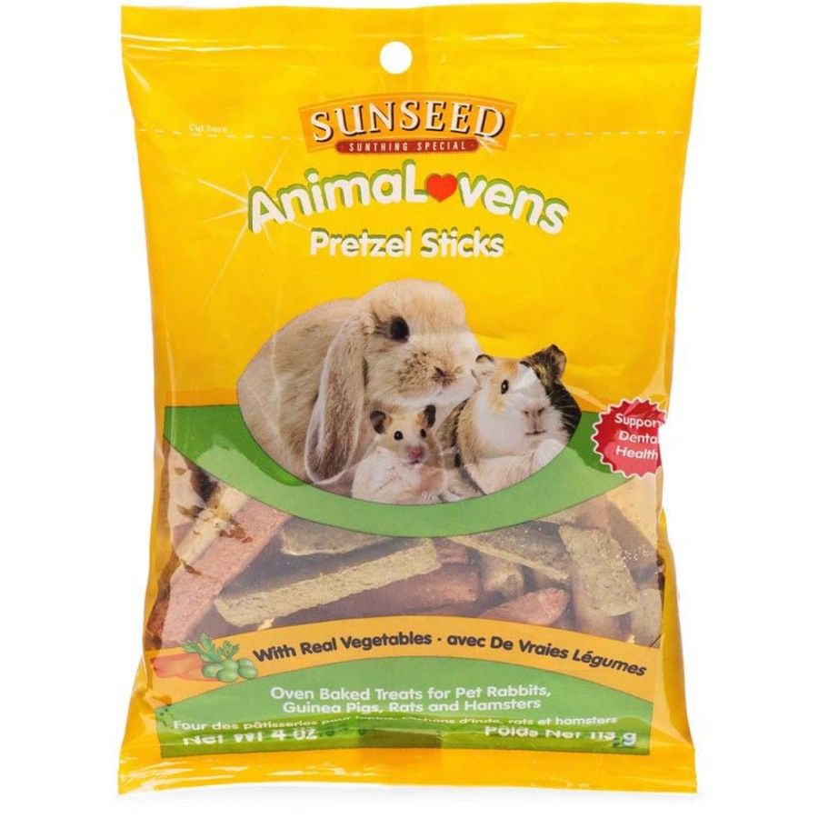 Sun Seed AnimaLovens Small Animal Treats Pretzel Sticks, 4 oz