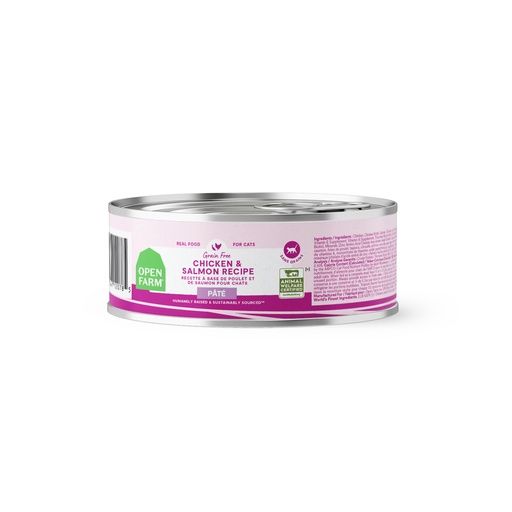 Open Farm Chicken Salmon Cat Can Food, Size: 5.3 oz can
