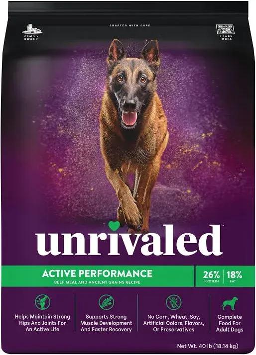 Unrivaled Active Performance 24/14 Dry Dog Food, 40 lb bad