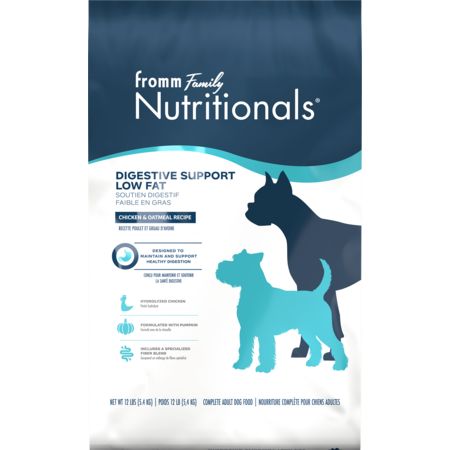 Fromm Nutritionals Digestive Support Low Fat Chicken &amp; Oatmeal Recipe Dry Dog Food300..0, Size: 4 lb bag