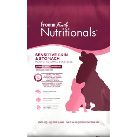Fromm Nutritionals Sensitive Skin &amp; Stomach Salmon &amp; Whole Oats Dog Dry Food, Size: 4 lb bag