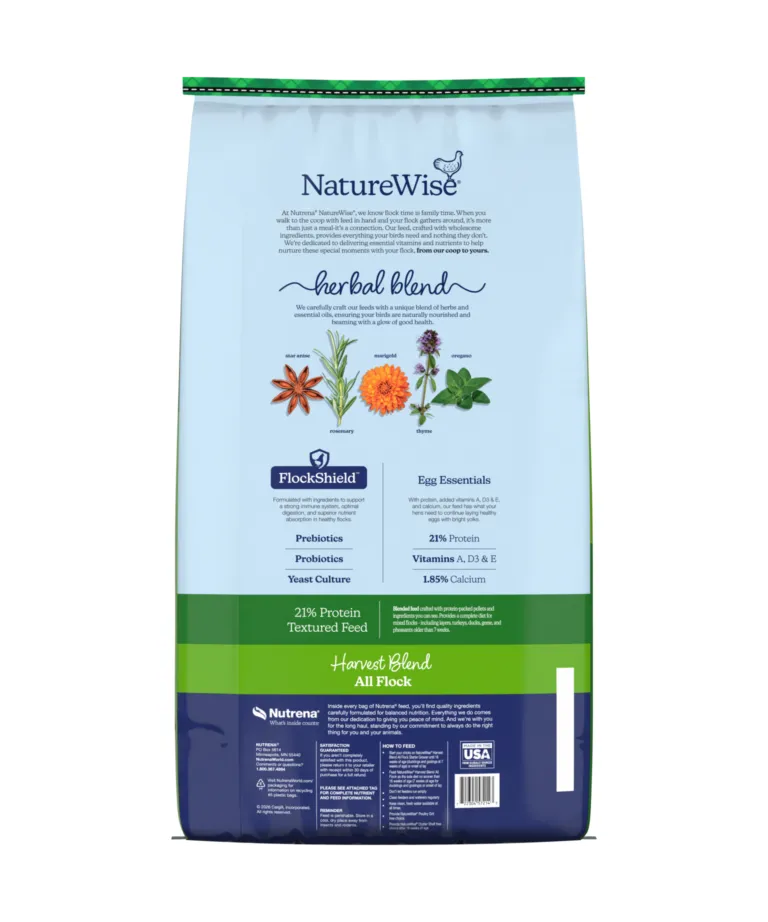 All Flock Textured Feed 21% Protein, 40 lb bag