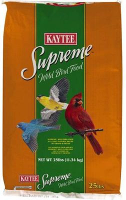 Kaytee Supreme Wild Bird Food With Sunflower 25 lb