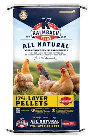 Kalmbach Feeds All Natural 17% Protein Layer Pellets Chicken Feed, 50-lb bag