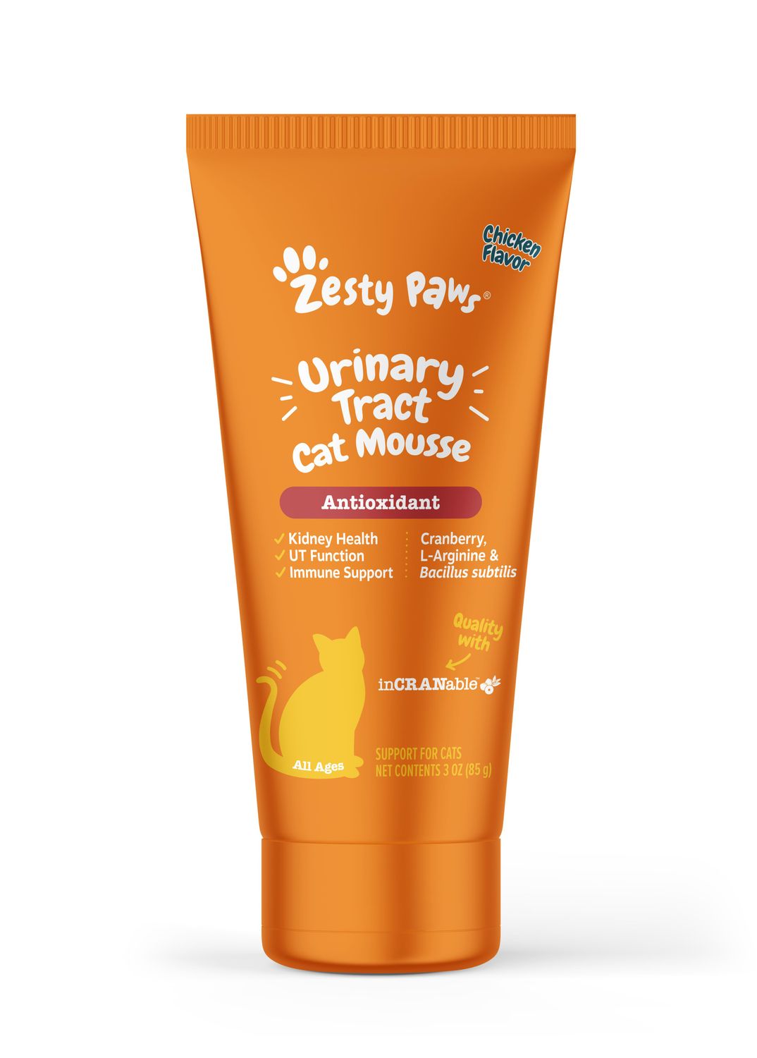 Zesty Paws Urinary Tract Health Chicken Mousse Cat 3 oz