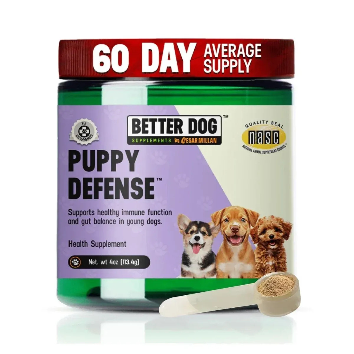 Better Dog Puppy Defense Powder Supplement, 4 oz