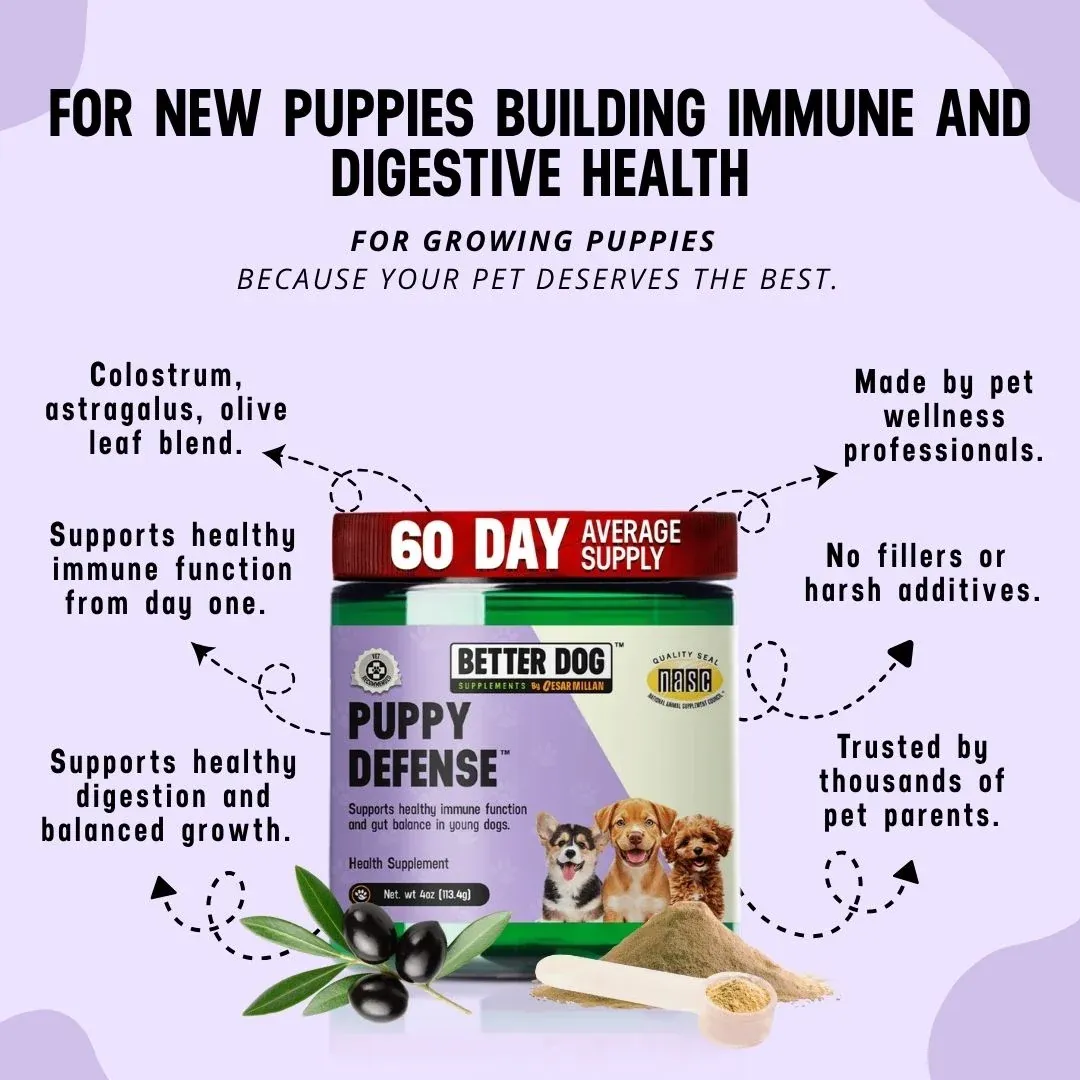 Better Dog Puppy Defense Powder Supplement, 4 oz