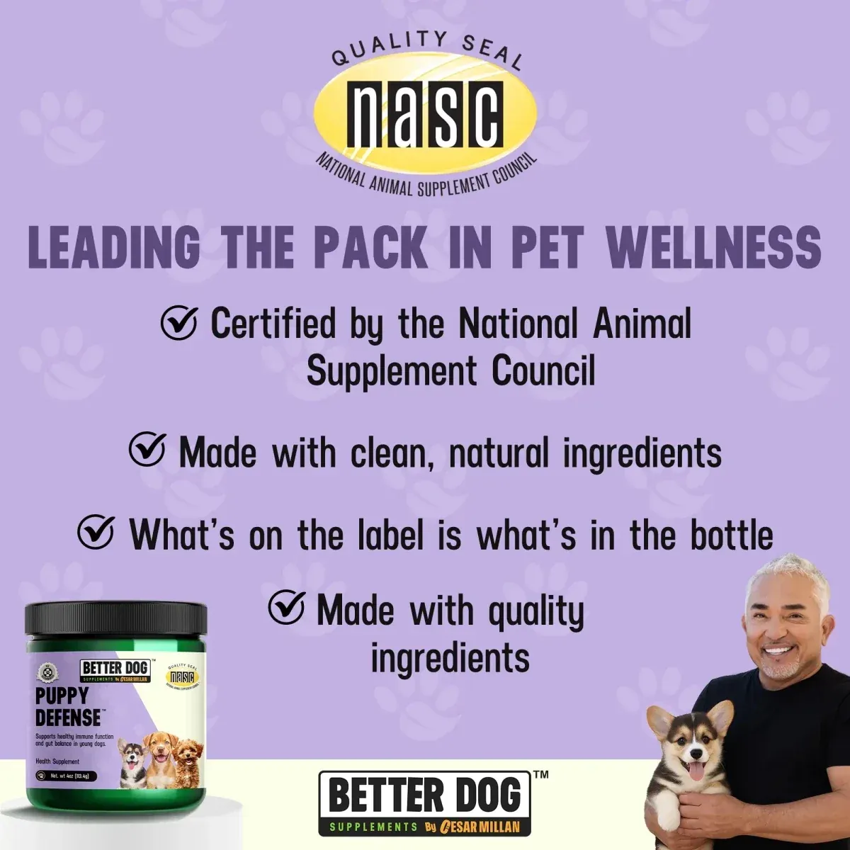 Better Dog Puppy Defense Powder Supplement, 4 oz