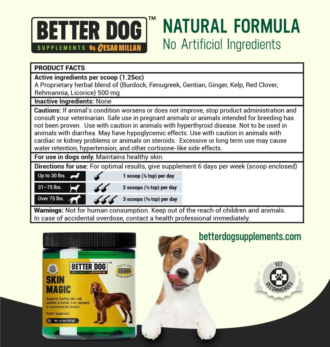 Better Dog Skin Magic, 4 oz