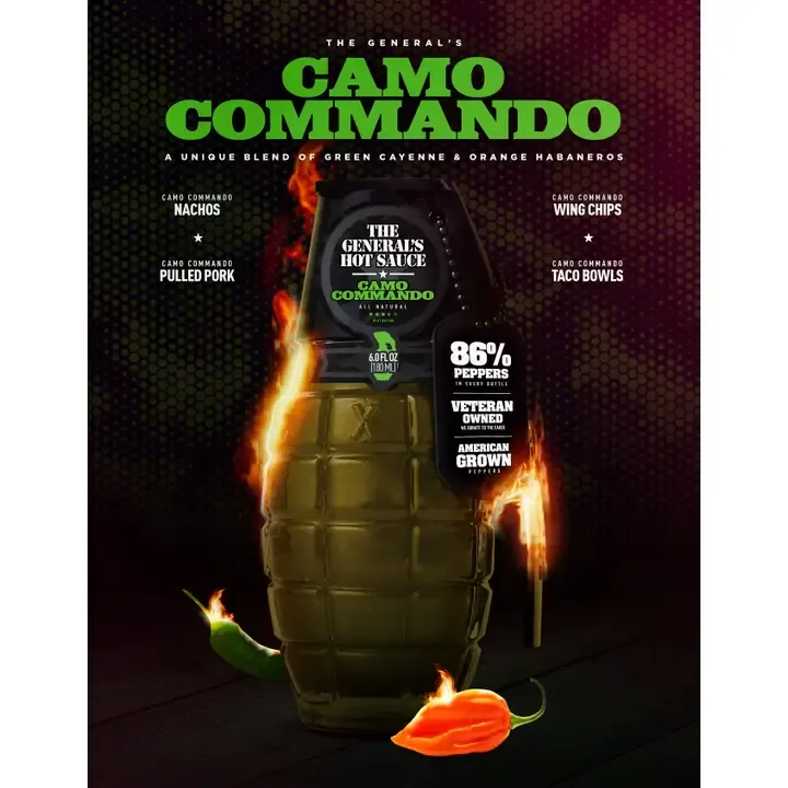 The General's Hot Sauce, flavor: Camo Commando