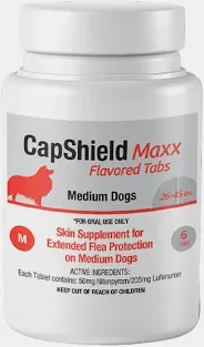 Cap Shield Plus Oral Flea Pill Medium Dogs. 26-45 lb