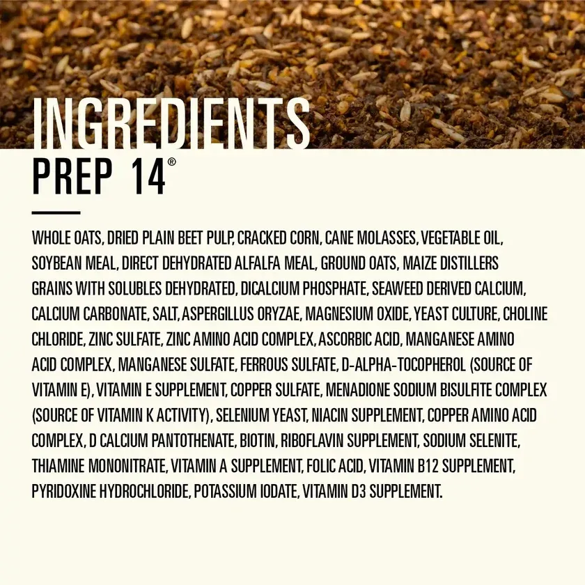 Hallway Feeds Prep 14 Horse Feed, 50 lb