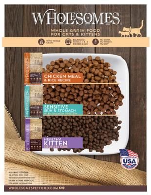 Wholesome's Kitten Complete Care Chicken Recipe, 4 lb bag