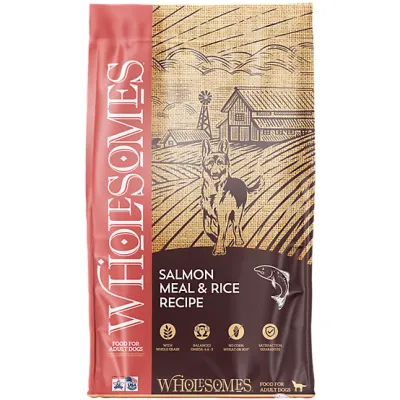 Wholesomes Salmon Meal and Rice Dog 35 lb