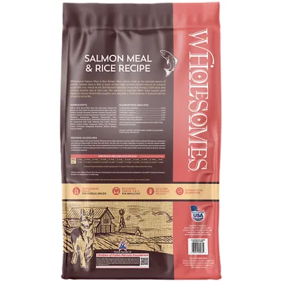 Wholesomes Salmon Meal and Rice Dog 35 lb
