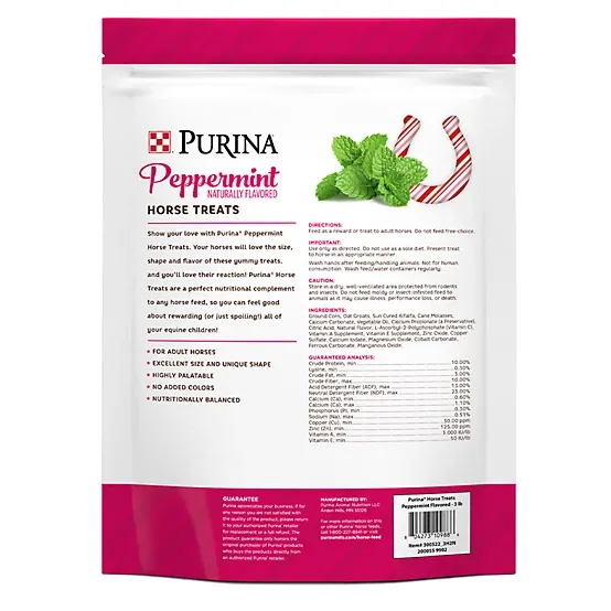 Purina Peppermint Horse Treat, 3 lb