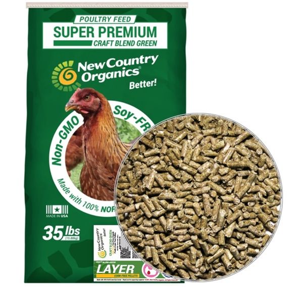New Country Organics Craft Blend Corn Free Soy Free Layer Pellet, 35 lb bag