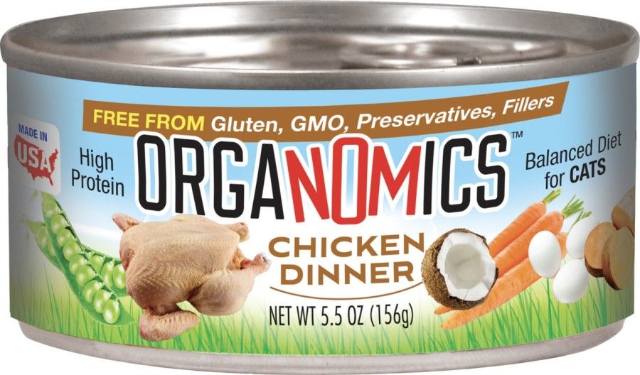 OrgaNOMics Chicken Dinner Canned Cat Food, Size: 5.5 oz can