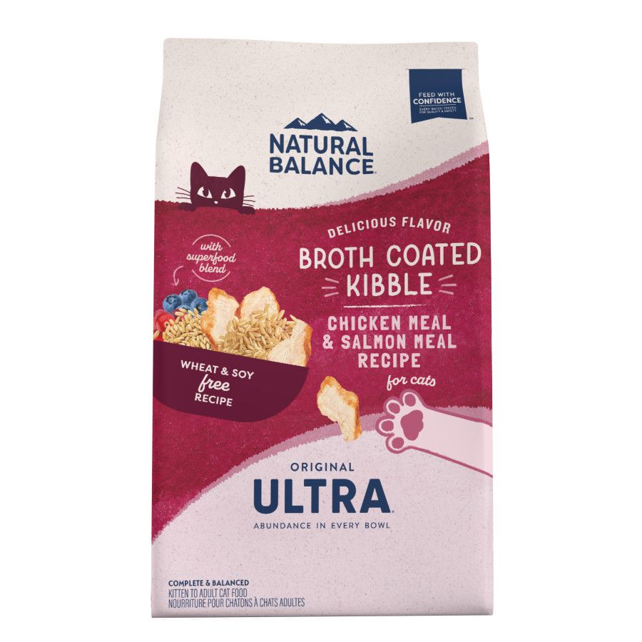 Natural Balance Ultra Broth Coated Dry Cat Food, Size: 6 lb bag