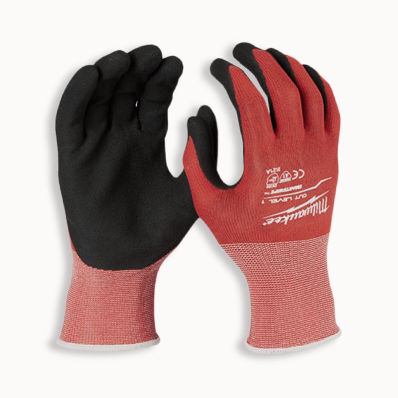 Milwaukee 48-22-8900 Cut Level 1 Nitrile Dipped Gloves Milwaukee 48-22-8900 Cut Level 1 Nitrile Dipped Gloves