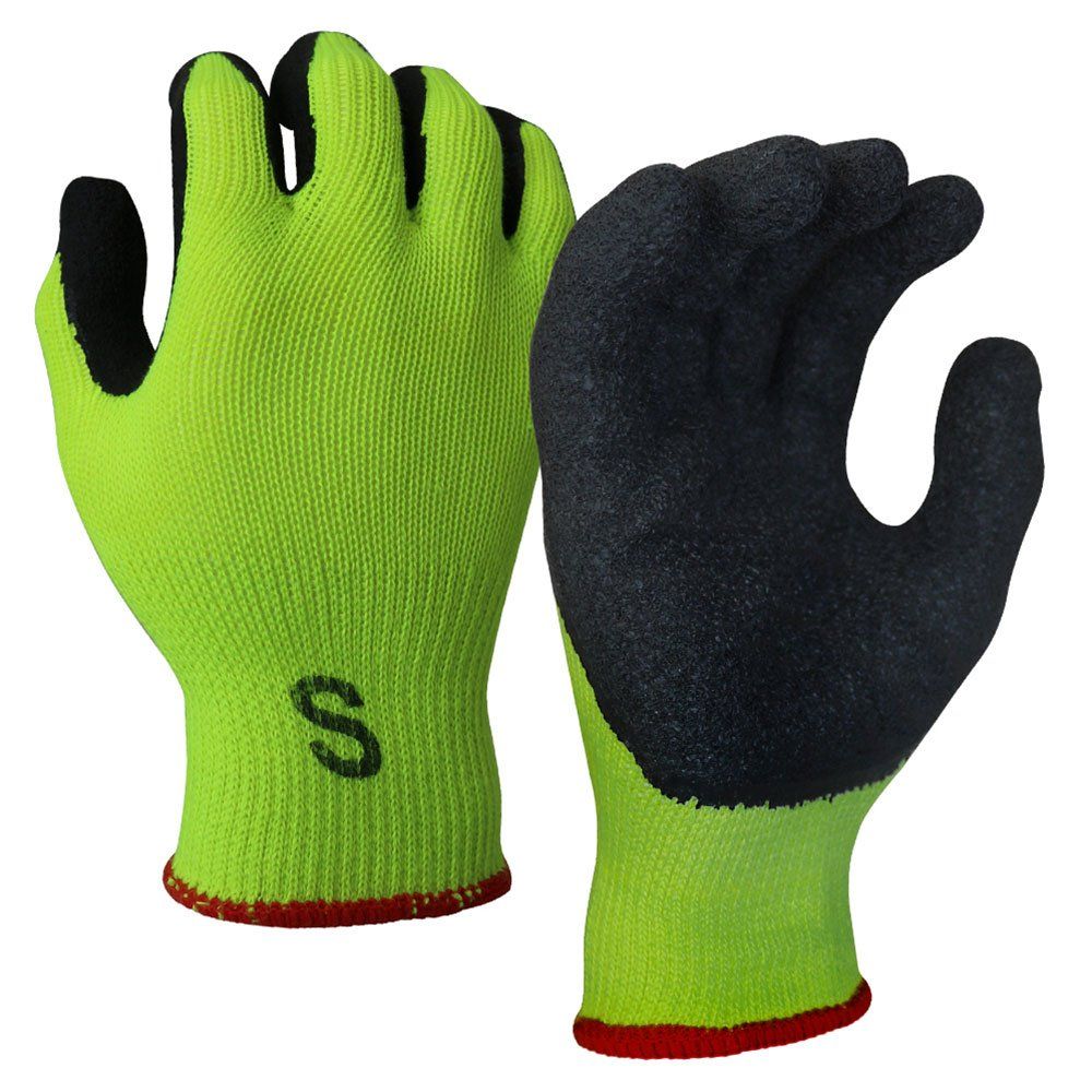 WOLF WG4201 Hi-Viz Green Heavy-Duty Textured Rubber Latex WOLF WG4201 Hi-Viz Green Heavy-Duty Textured Rubber Latex