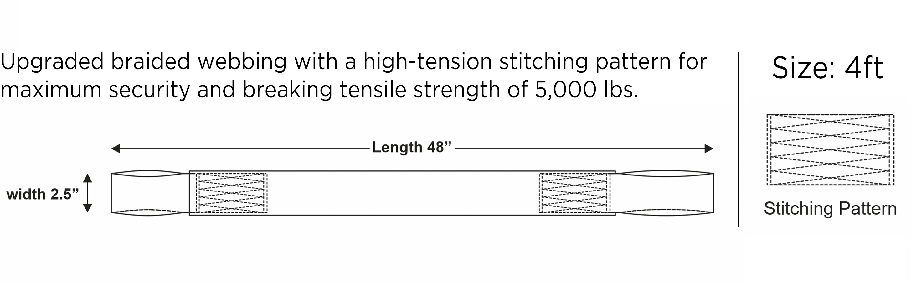AFP Concrete Anchor Strap Heavy-Duty w/Loop Ends