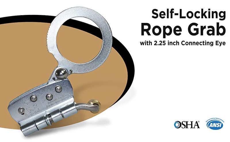 AFRG500SLV Rope Grab Silver for 5/8’’ Lifeline Rope