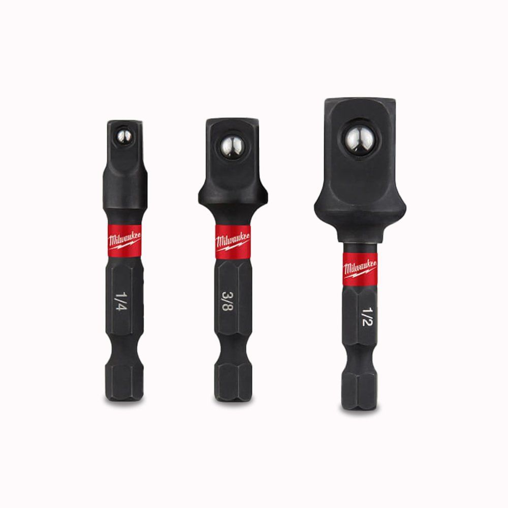 Milwaukee 48-32-5033 SHOCKWAVE Impact Duty Hex Shank Socket Adapter 3PC Set NEW Milwaukee 48-32-5033 SHOCKWAVE Impact Duty Hex Shank Socket Adapter 3PC Set NEW