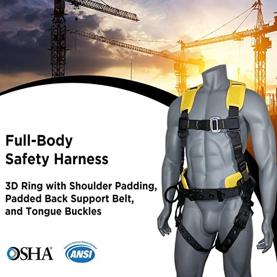 AFP405 Yellow Demon Comfortable  Full Body Safety Harness