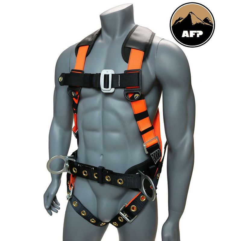 AFFH2130 Orange Full Body Safety Harness