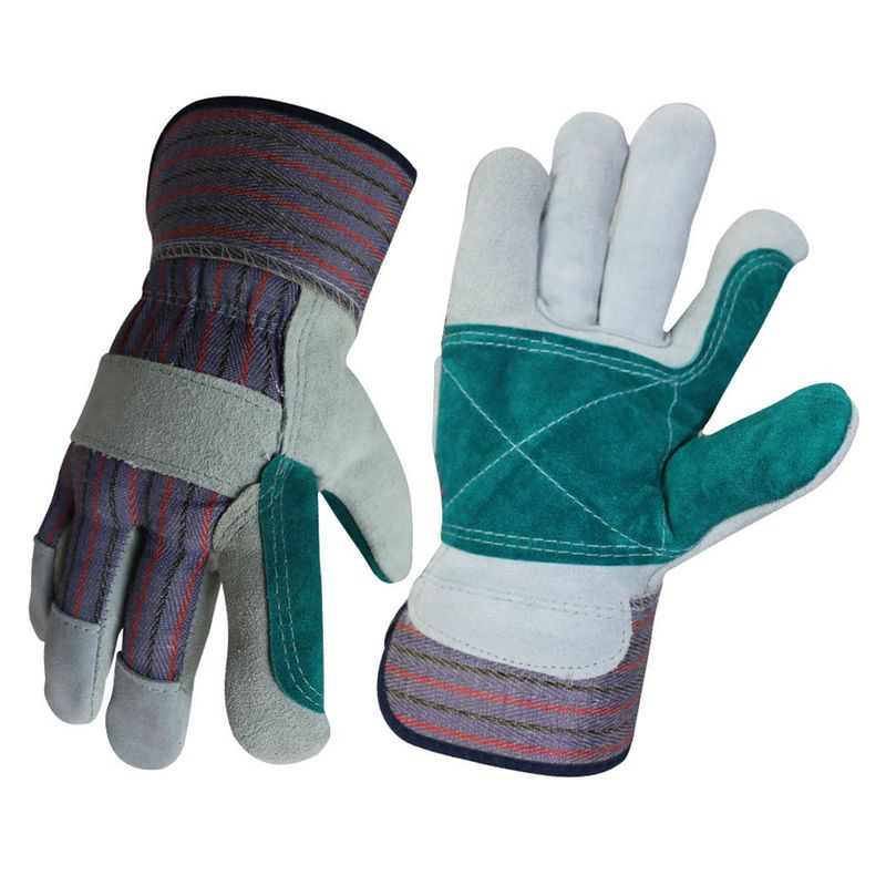 W3581 Cowhide Heavy-Duty Double Leather Palm Work Gloves