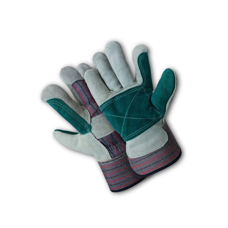 W3581 Cowhide Heavy-Duty Double Leather Palm Work Gloves