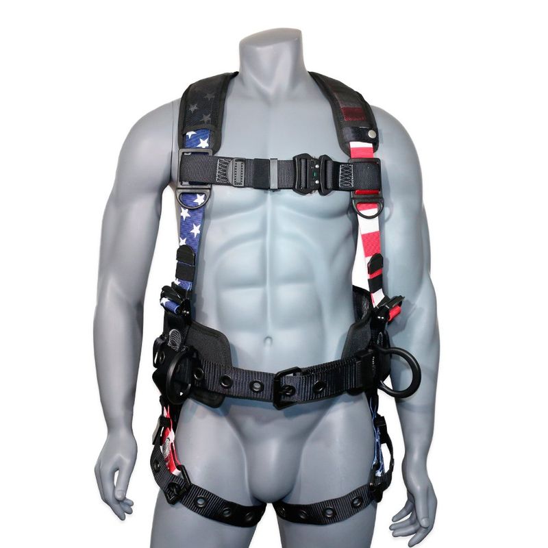 AFP702 Bad Boy Proud American Full-Body Premium Safety Harness