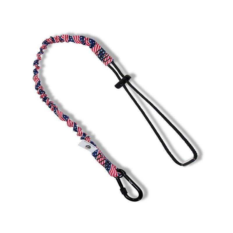 AFTL1020AF American Flag Tool Lanyard with Steel Self-Locking Carabiner