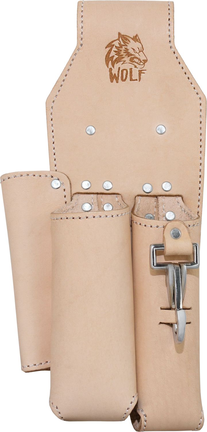 WOLF Genuine Leather Lineman's 3-Pocket Tool Pouch