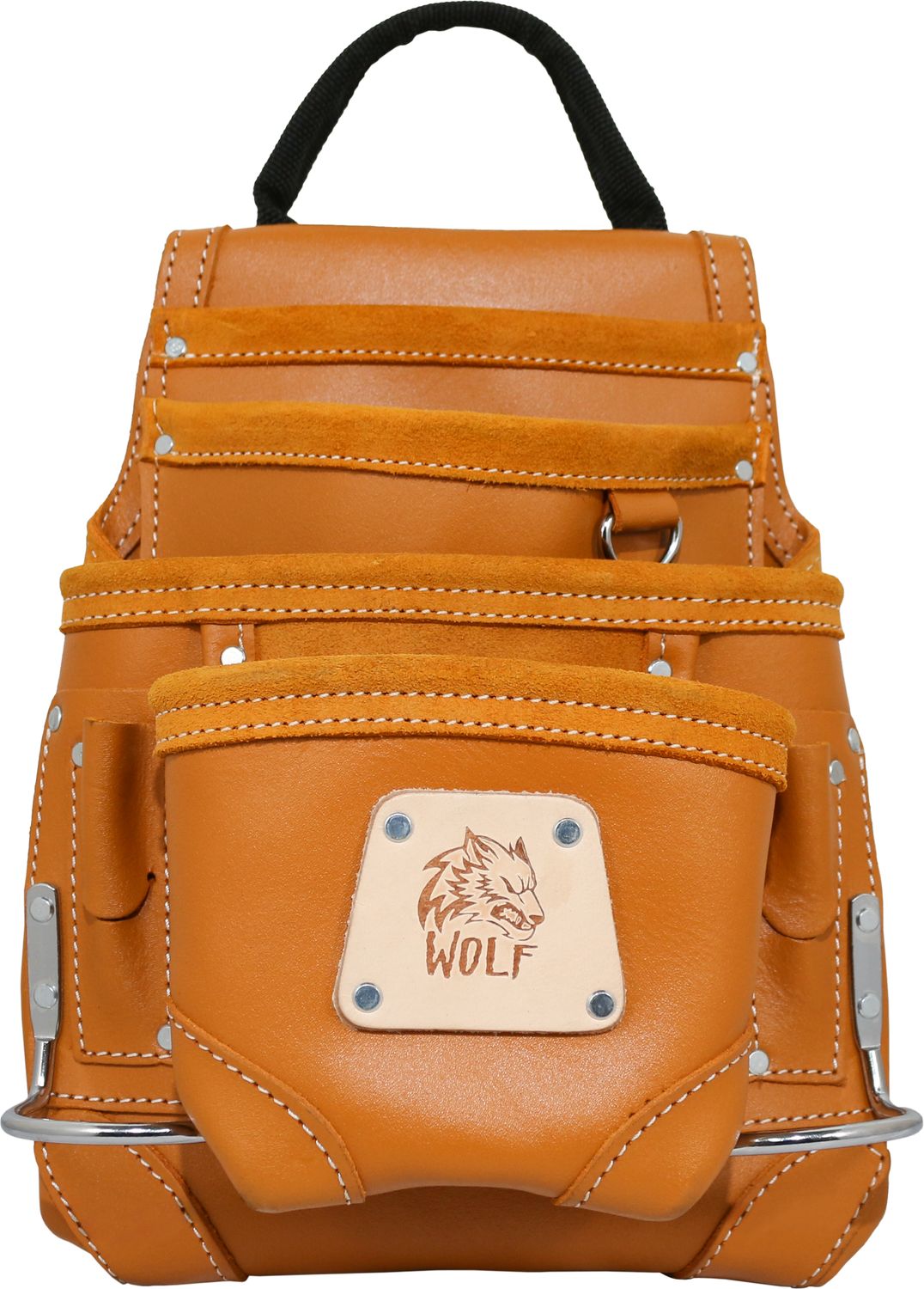 WOLF WTH2143I 10-Pocket Genuine Leather Tool Bag