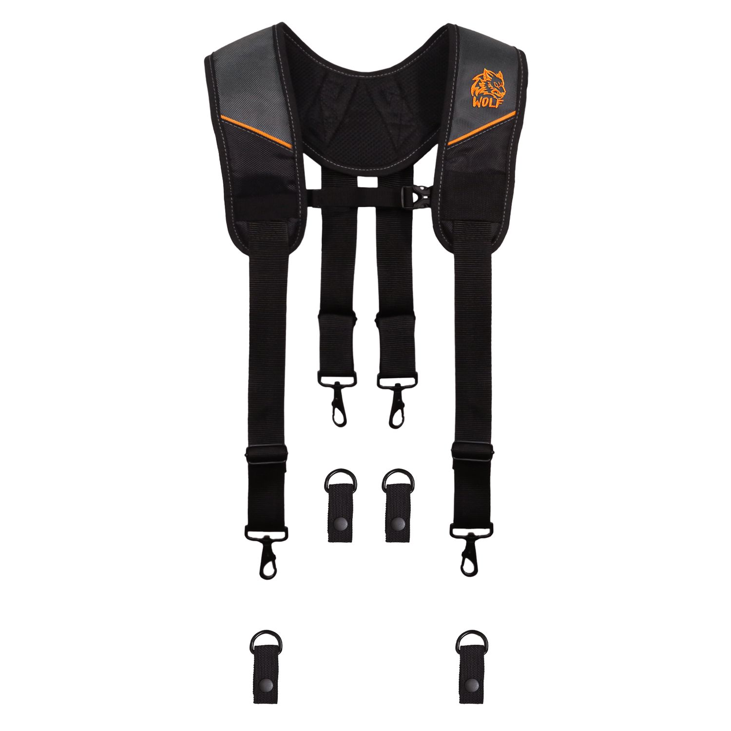 WOLF WTH2115 Padded 4-Point Suspenders WOLF WTH2115 Padded 4-Point Suspenders