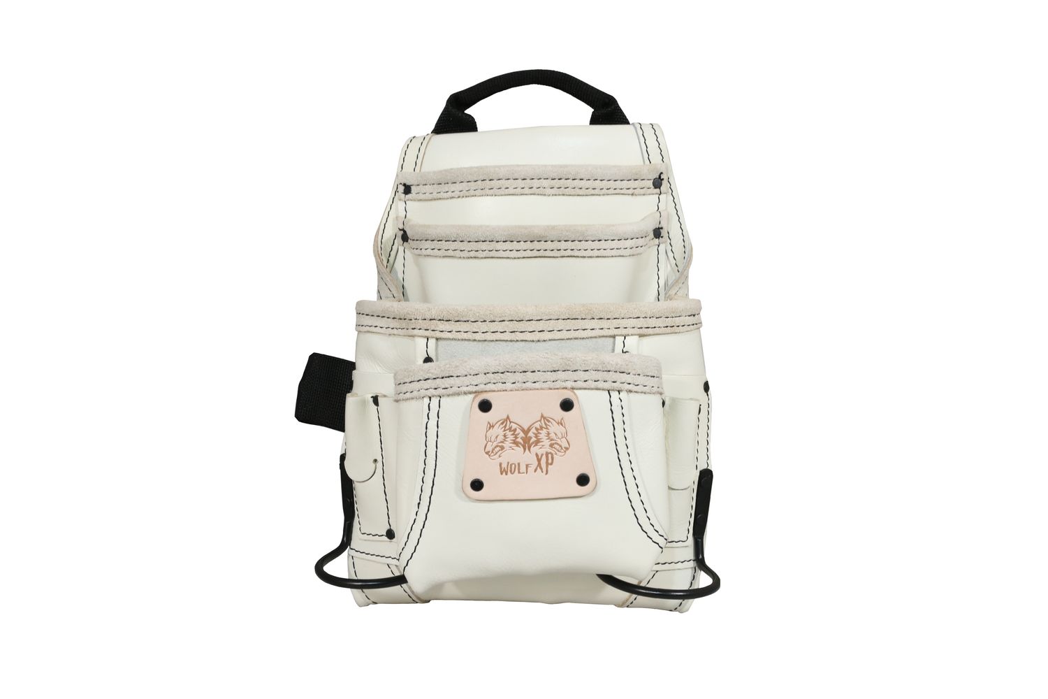 WOLF XP WWTH6061X White 10-Pocket Carpenter Leather Tool Bag