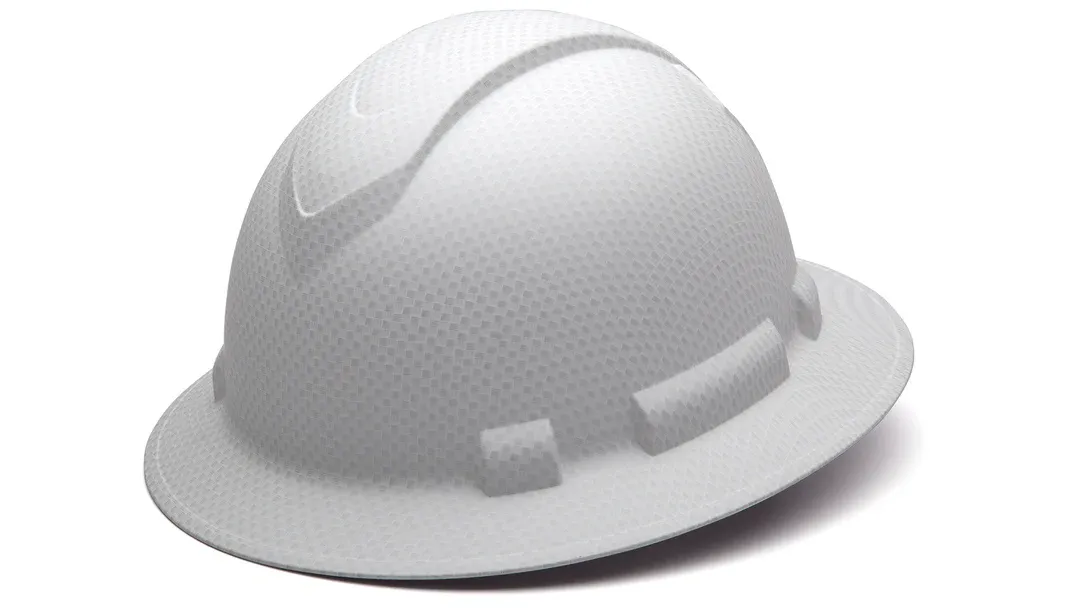 Pyramex HP54116 Full Brim Ridgeline® Full Brim Hard Hat - Matte White Graphite Pyramex HP54116 Full Brim Ridgeline® Full Brim Hard Hat - Matte White Graphite